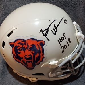 Brian Urlancher Hall Of Fame Helmet JSA cert